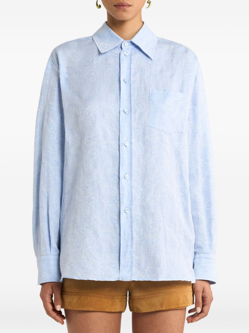 Etro paisley jacquard shirt outlook