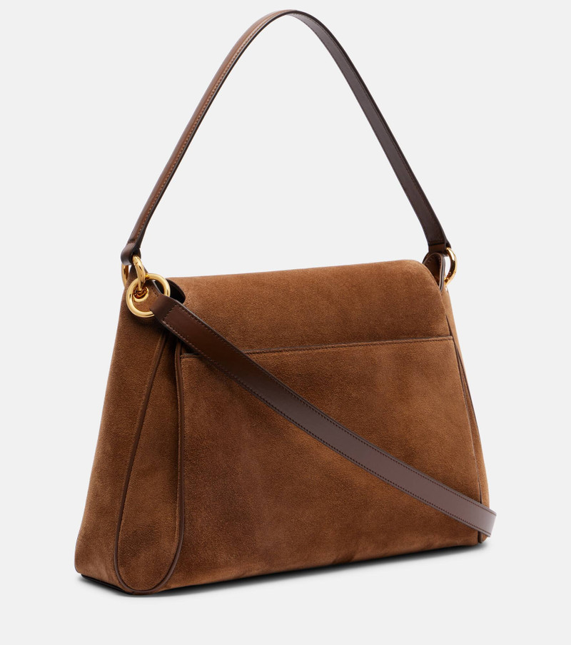 Tara Medium suede shoulder bag 4