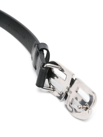 BALENCIAGA dented logo-buckle belt outlook