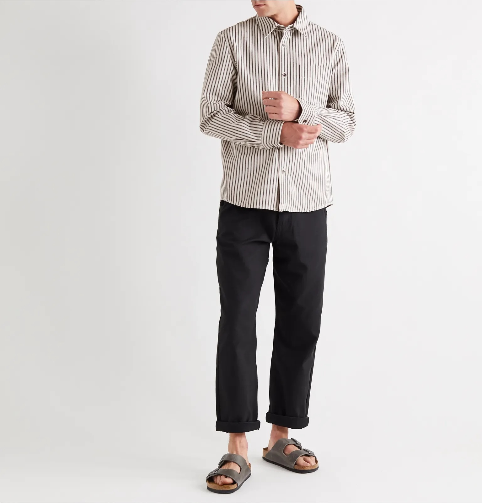 Victor Striped Cotton-Twill Overshirt - 2