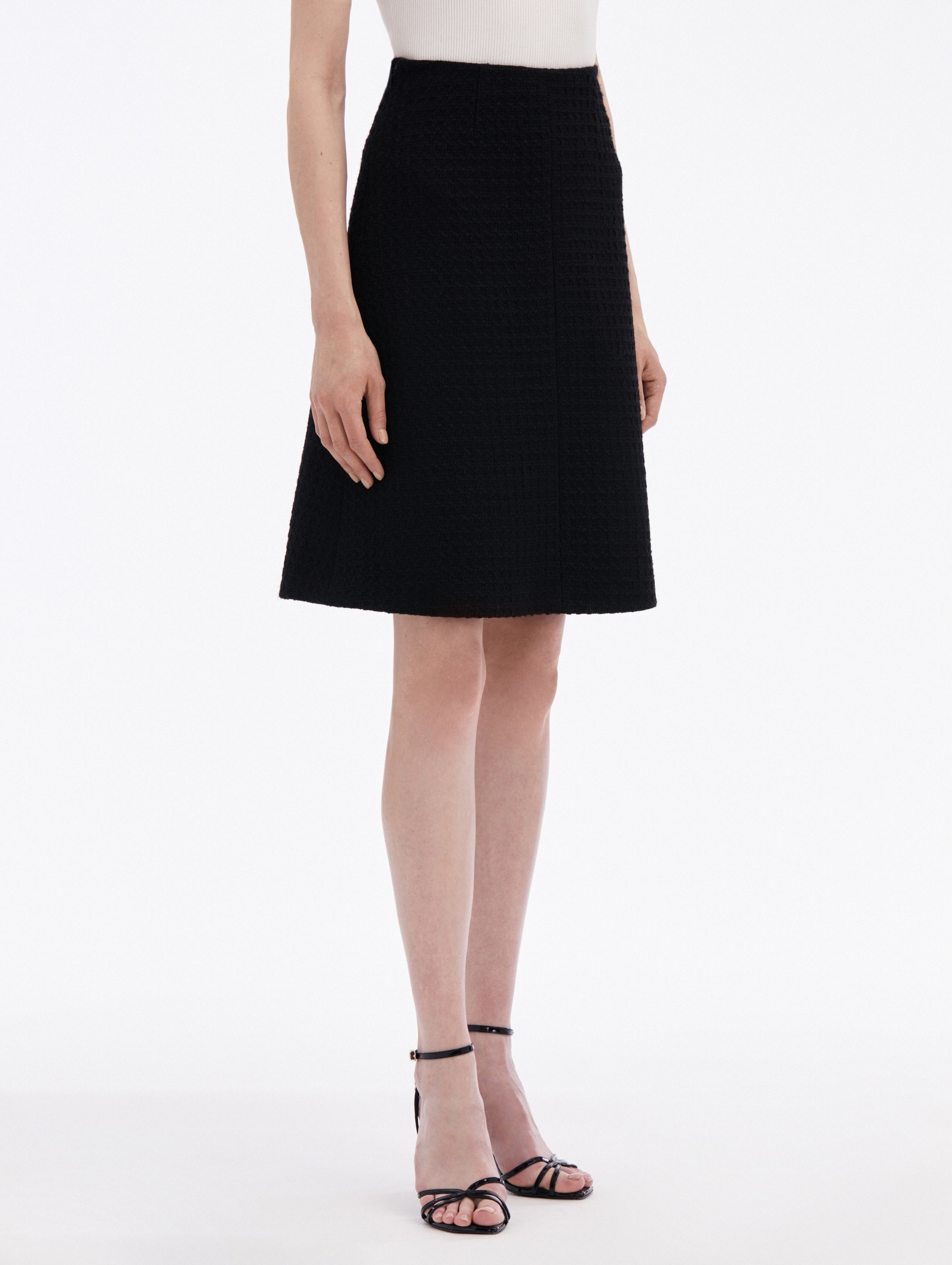 WOOL TWEED SKIRT - 4