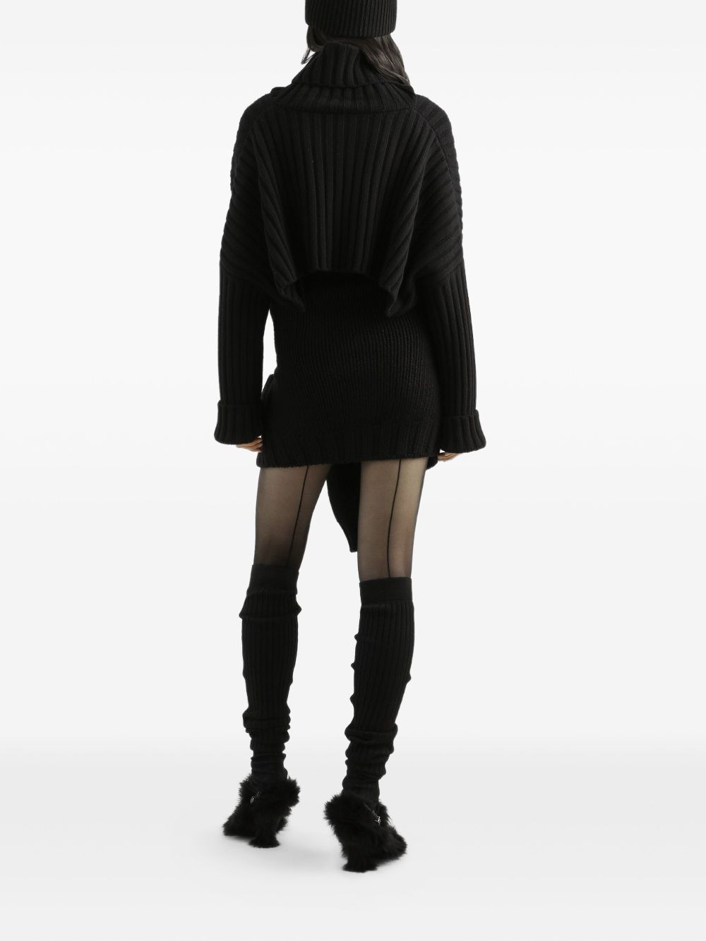 ribbed long-sleeves cardigan - 3