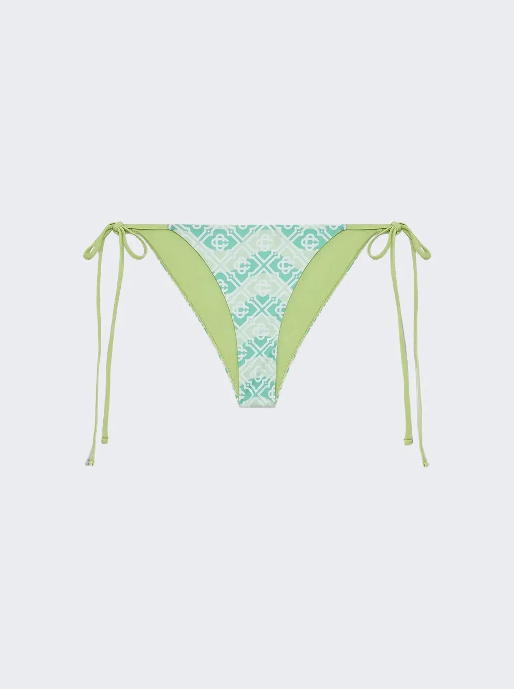Wavy Monogram Bikini Bottom Green - 1
