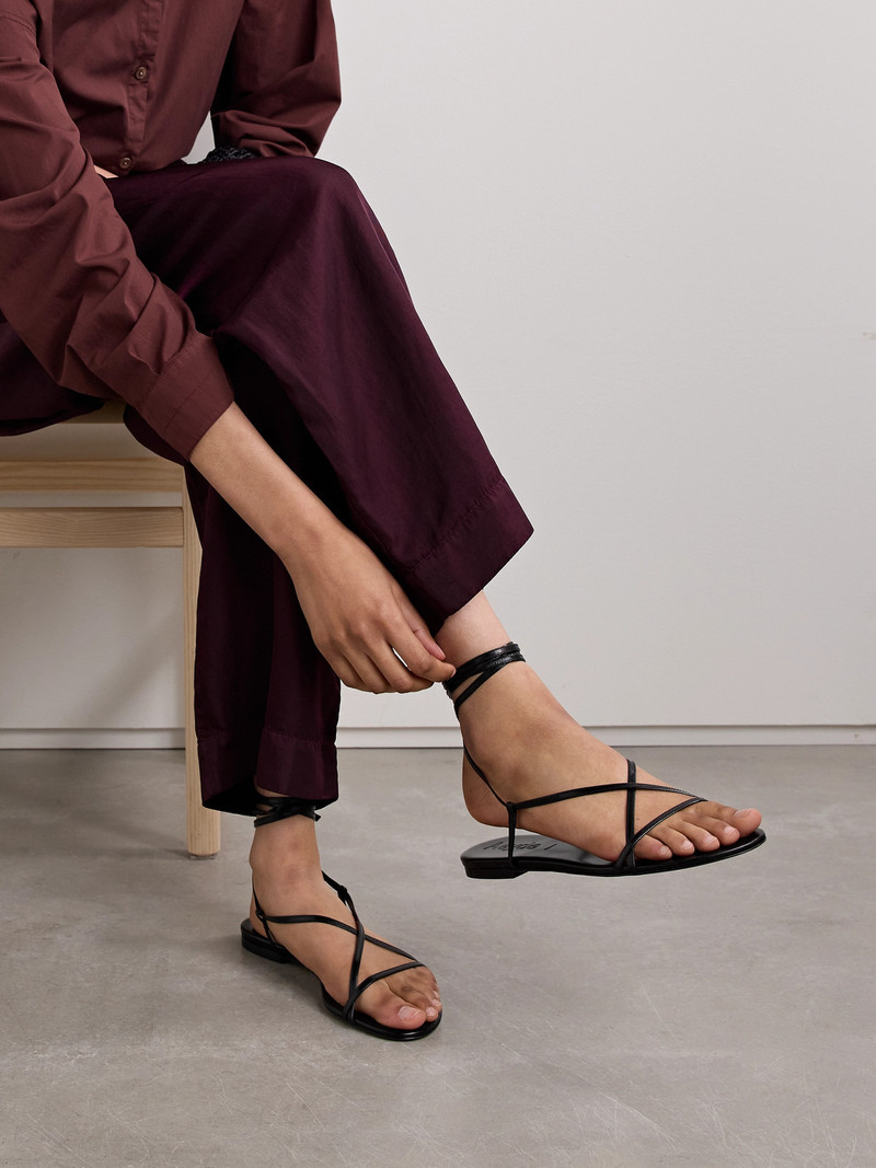 Aeyde Penny Leather Sandals outlook