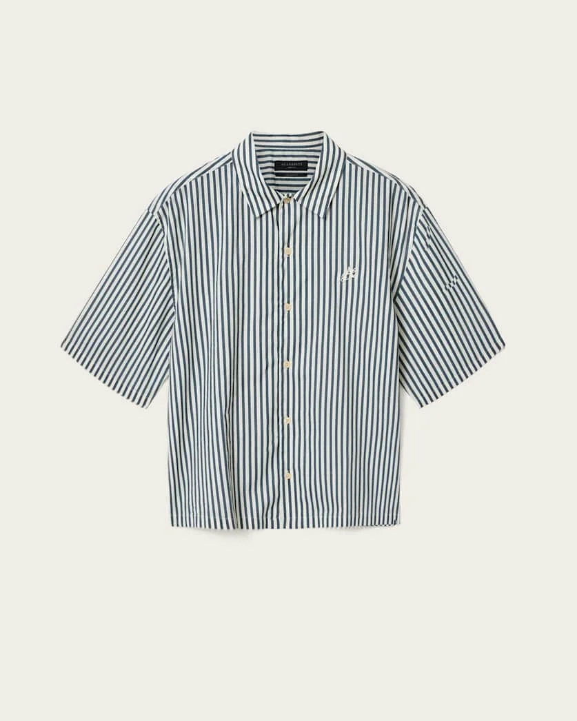 CHOPIN BOXY SHORT SLEEVE STRIPED SHIRT - 1