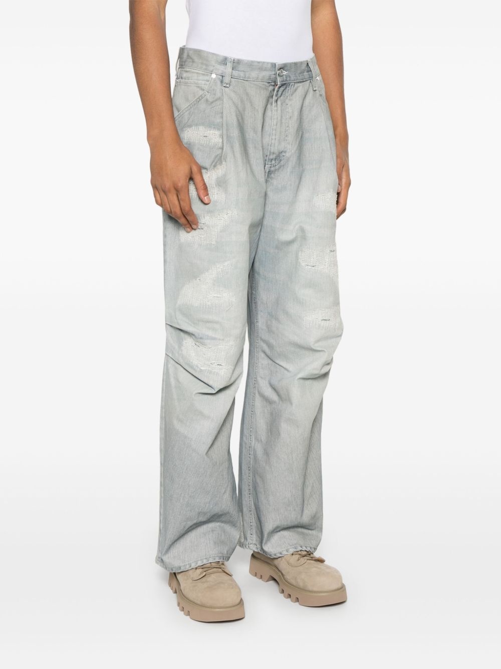 stitch-detailed jeans - 3