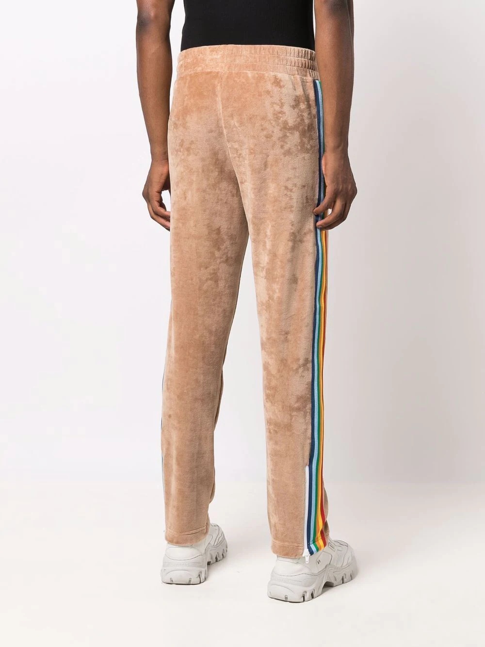 side stripe embroidered-logo track pants - 4