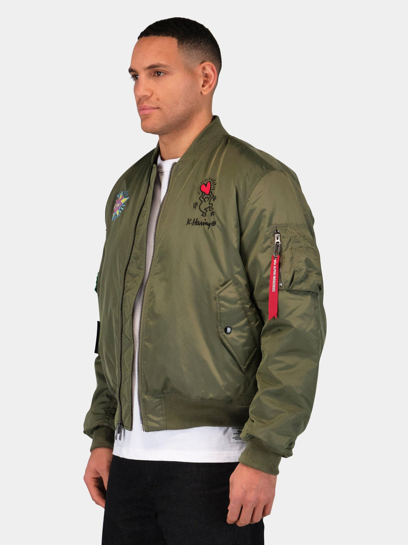 KEITH HARING X ALPHA MA-1 ALL REVERSIBLE 5