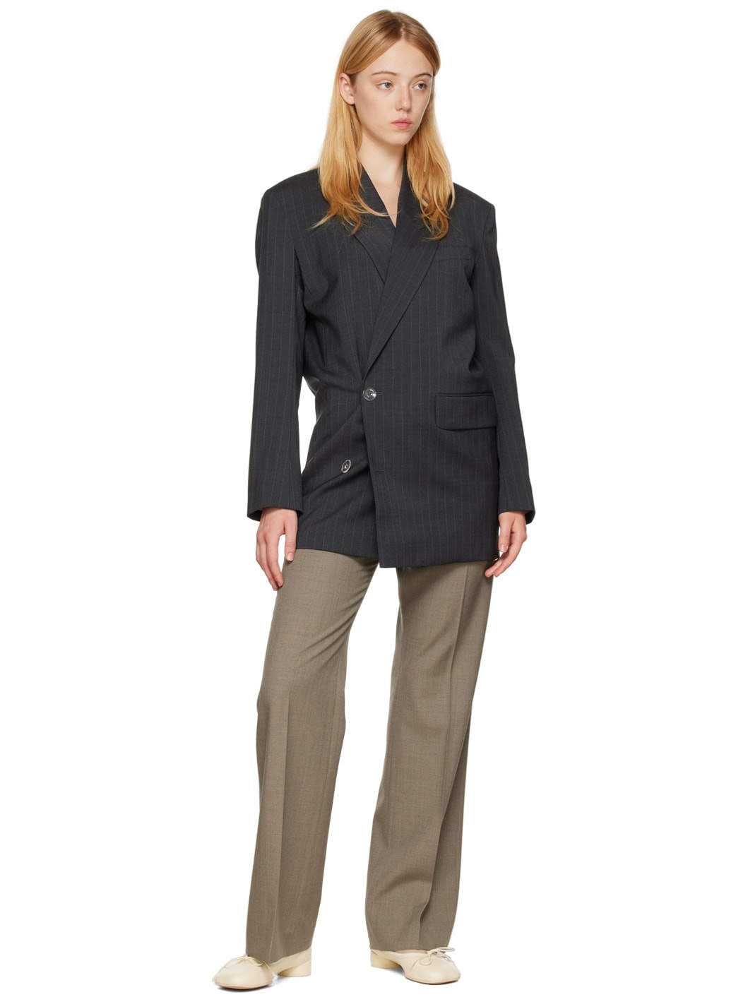 Gray Aspect Trousers - 4