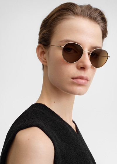 Totême The Rounds sunglasses gold outlook