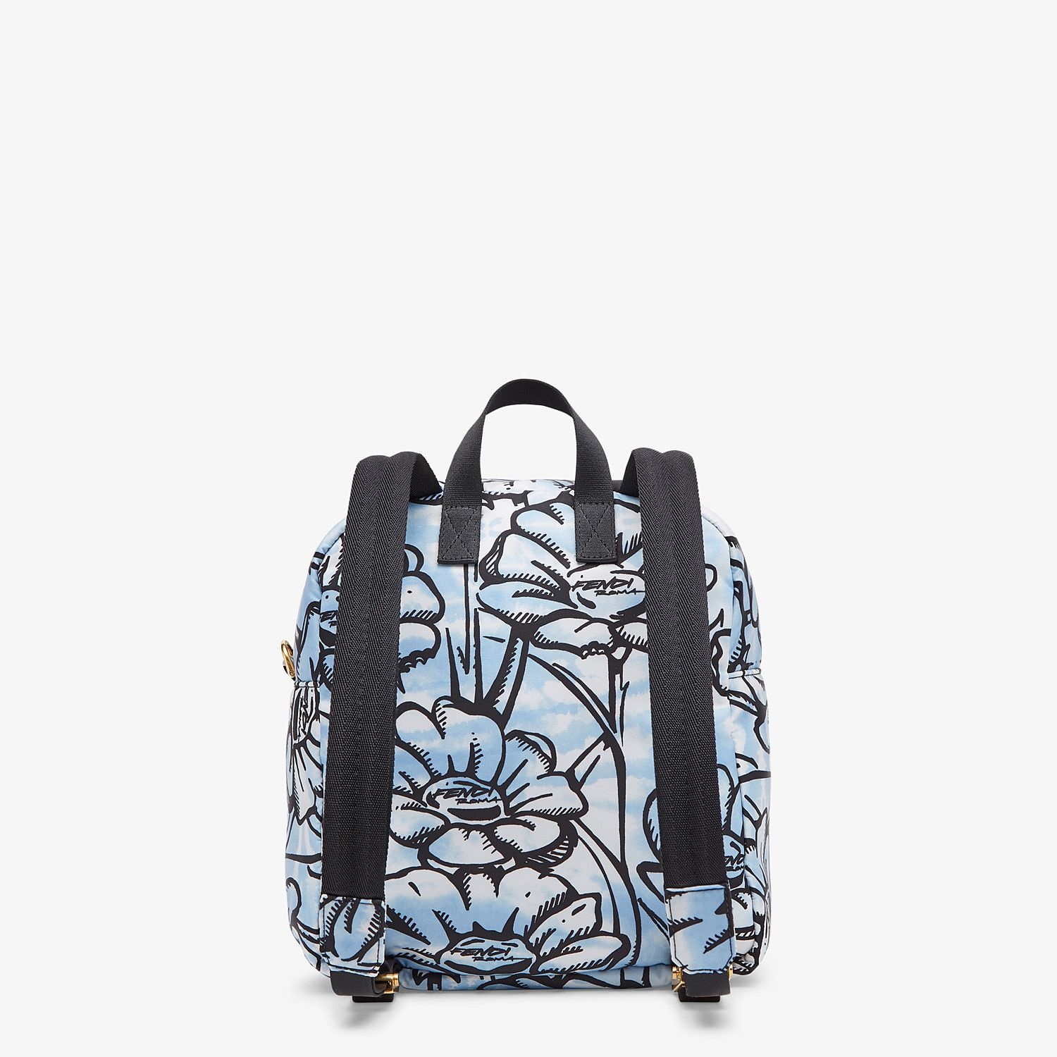 Floral-print nylon backpack - 4