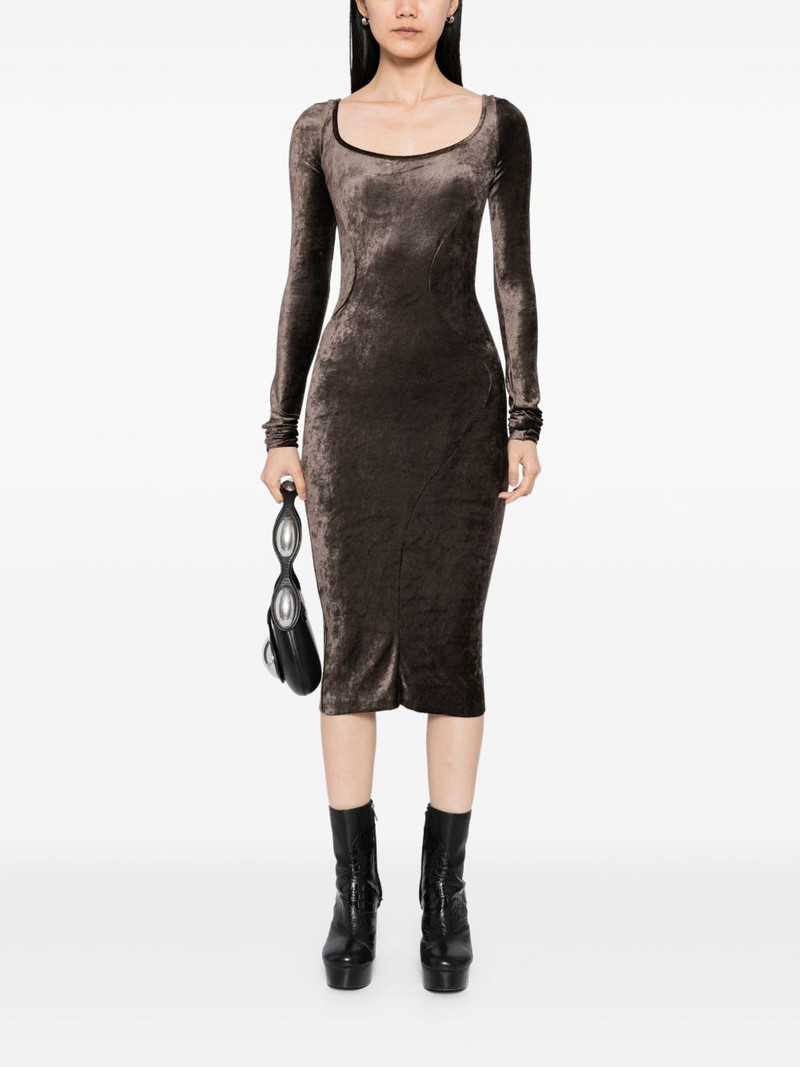 Rick Owens Lilies velour dress outlook