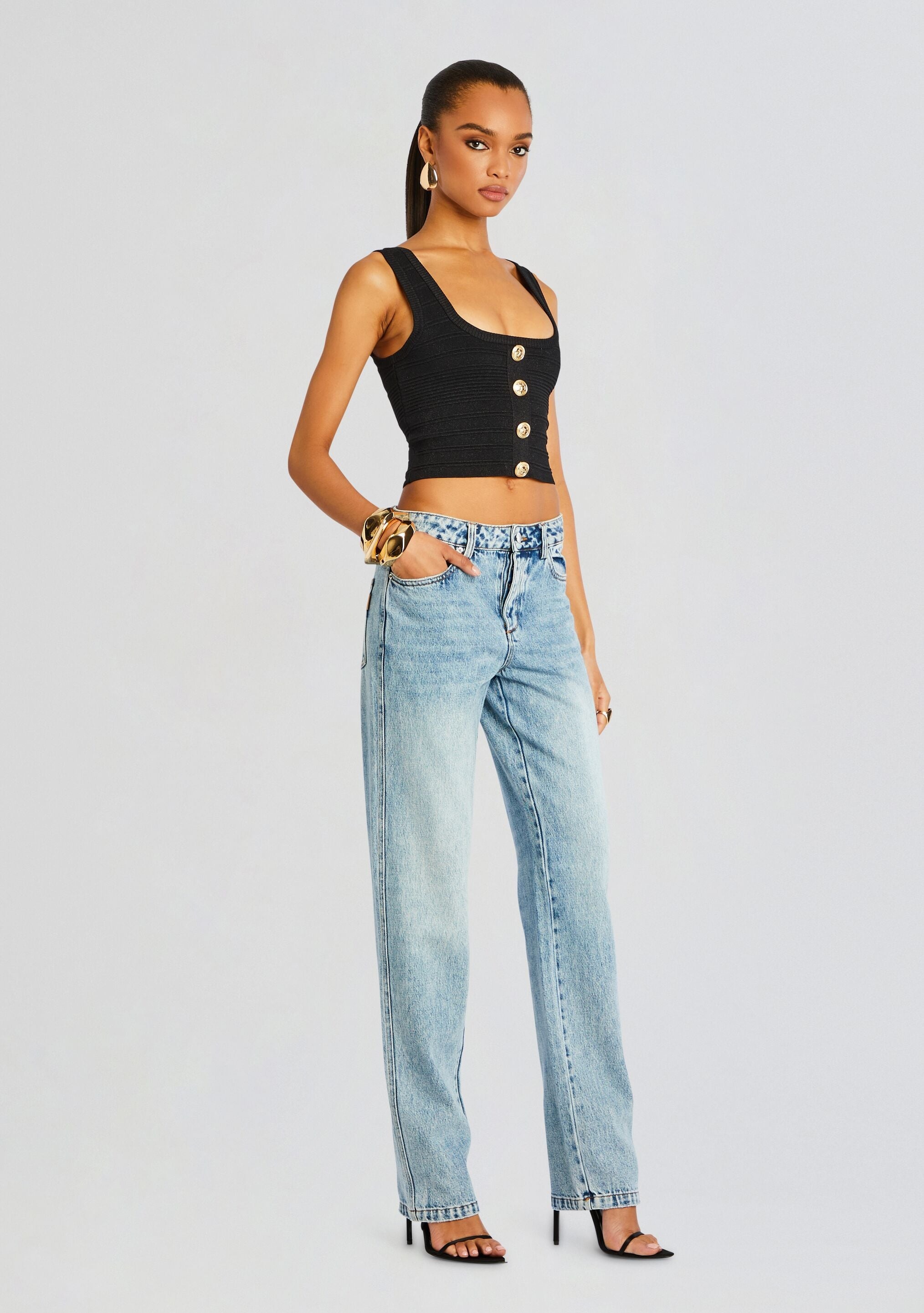 NELLA BANDAGE KNIT TOP - 3