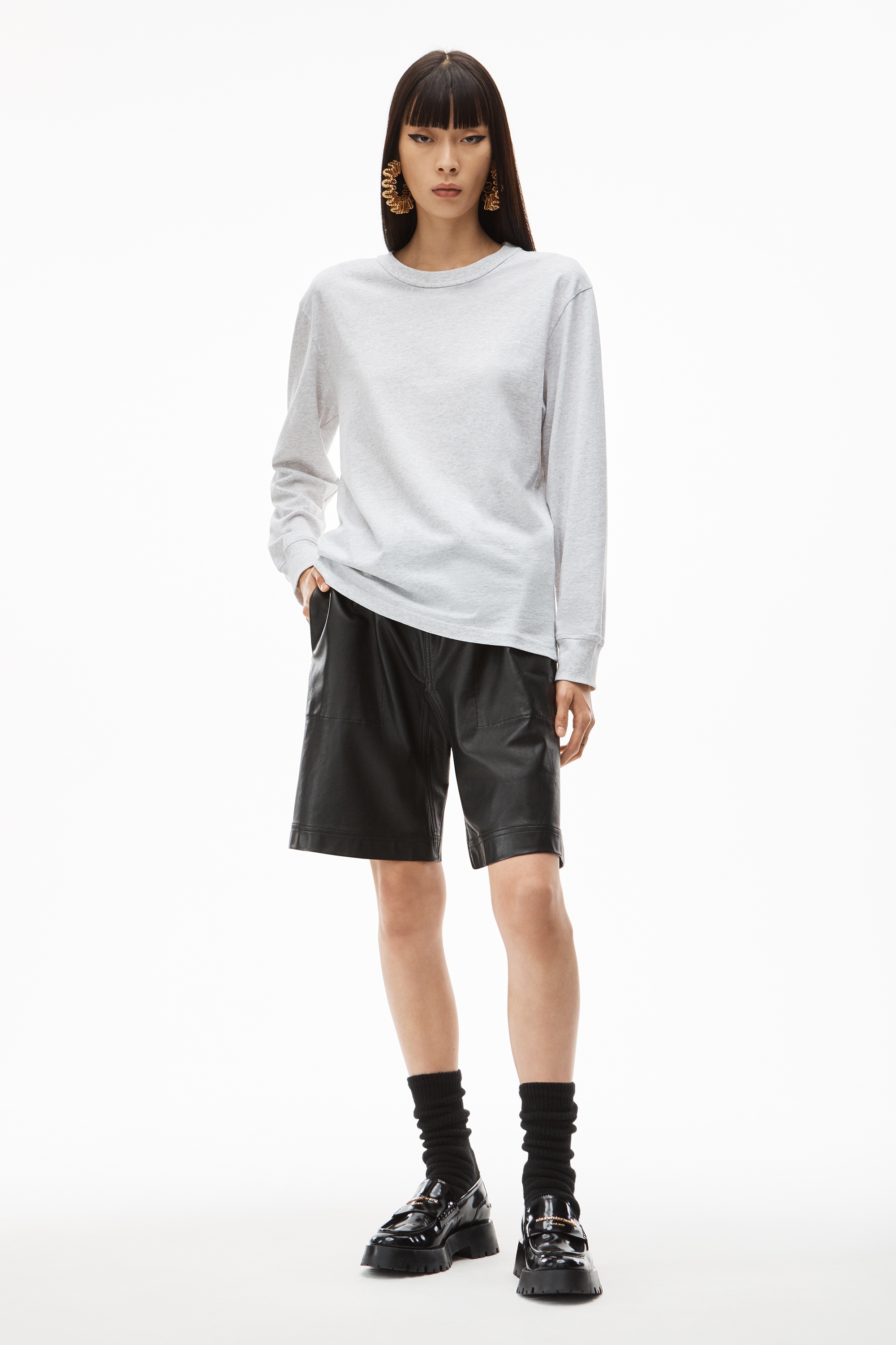 LONG-SLEEVE TEE IN HIGH TWIST JERSEY - 6