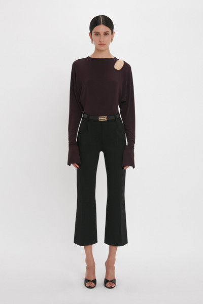 Victoria Beckham Cropped Kick Trouser In Black outlook