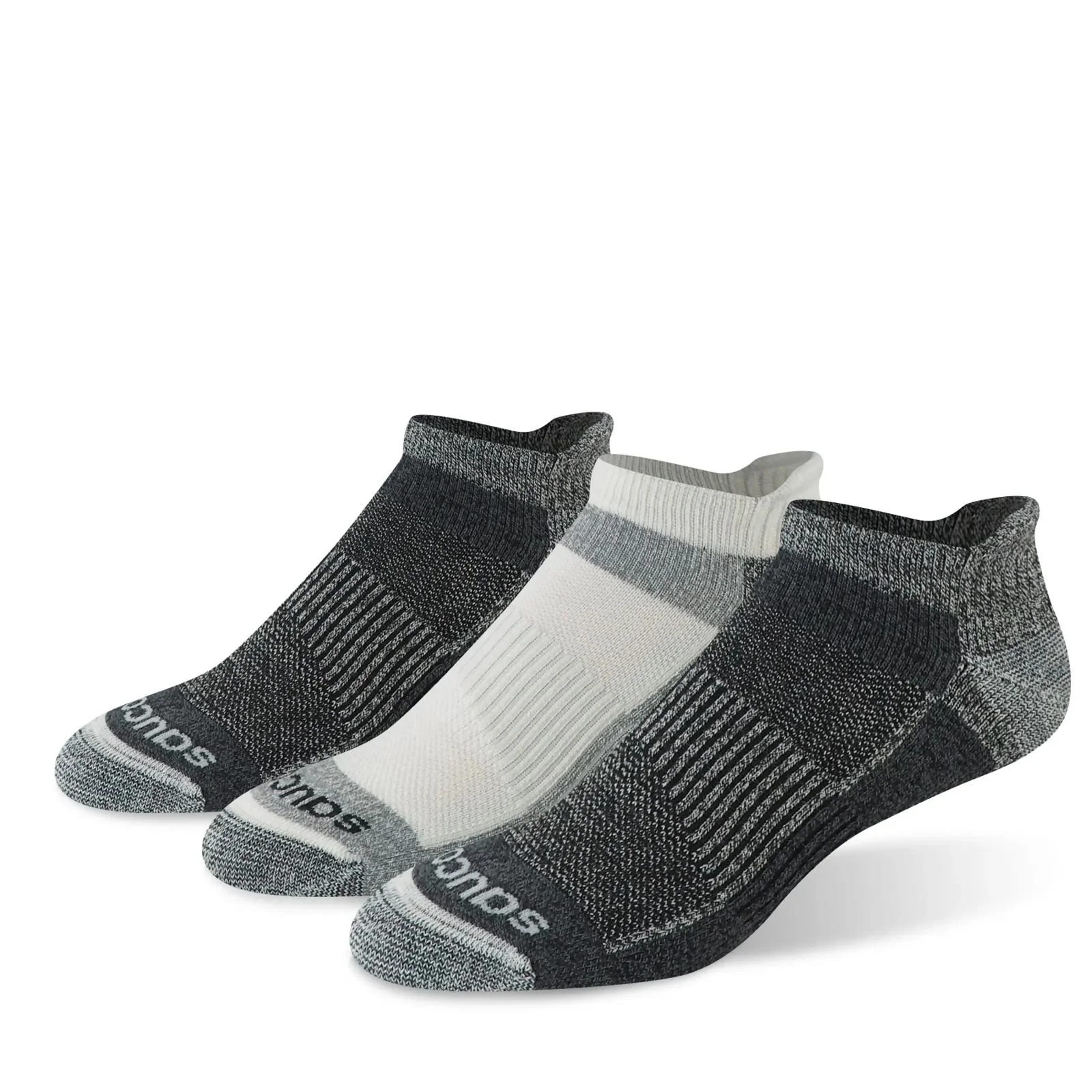 Inferno Merino Wool Blend No Show 3-Pack Sock - 1