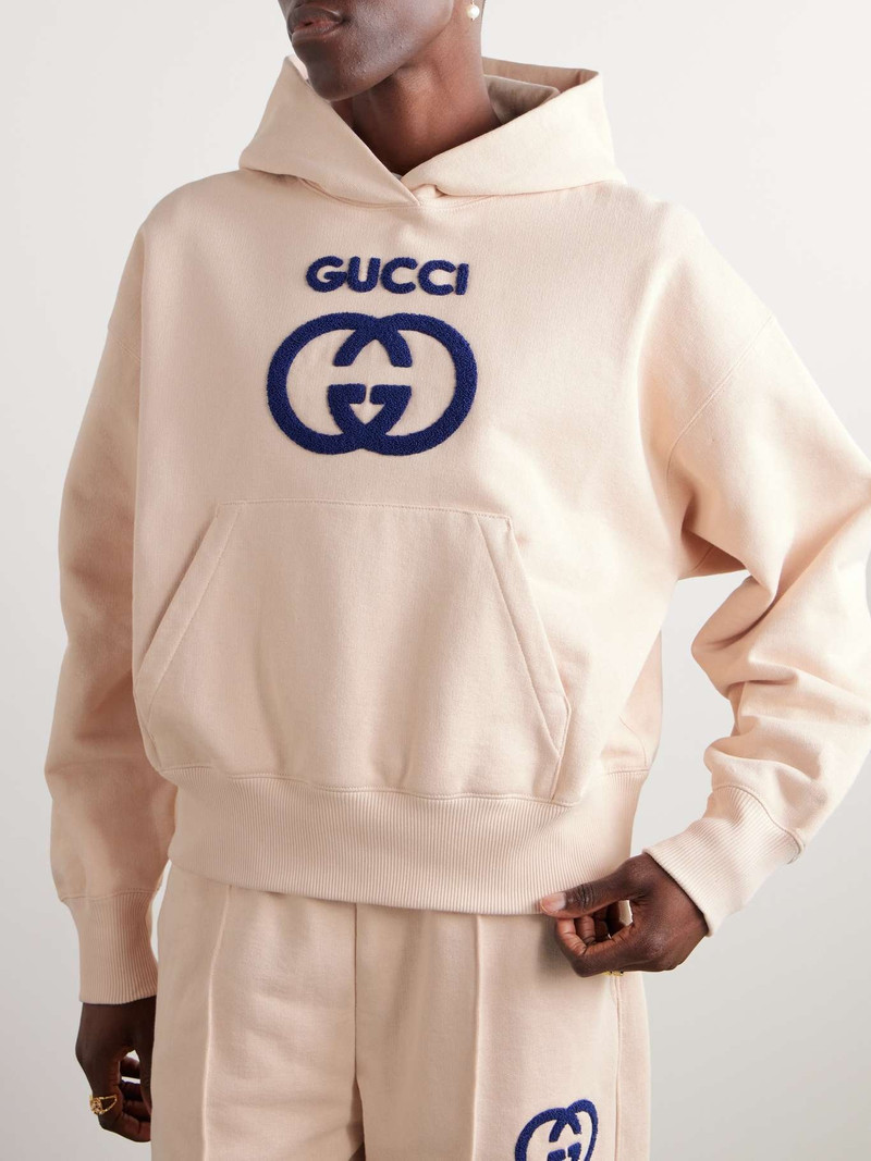 Appliquéd cotton-jersey hoodie 3