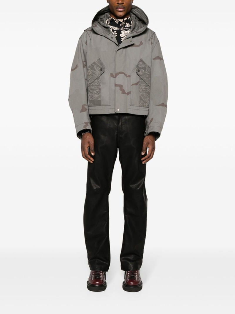 Marine Serre camouflage-print hooded jacket outlook