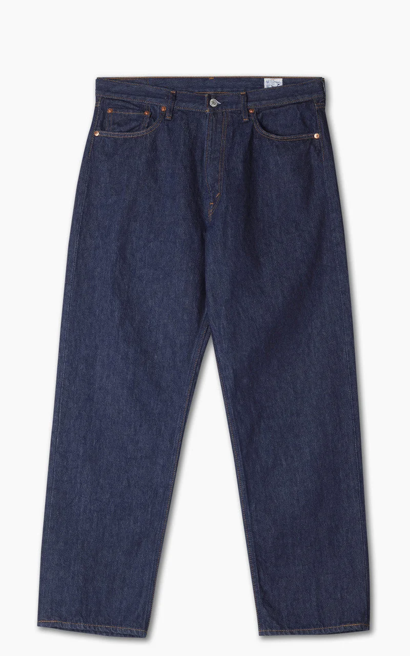 ORSLOW 101 DADS FIT DENIM PANTS BLUE ONE WASH - 1