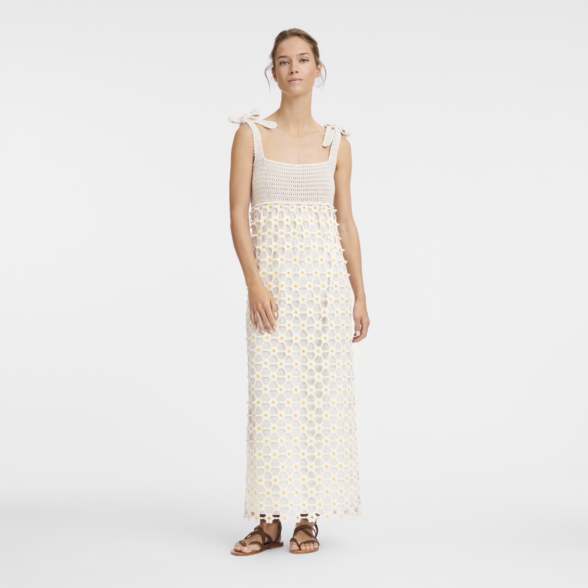 Dress Ecru - Macramé crochet - 2