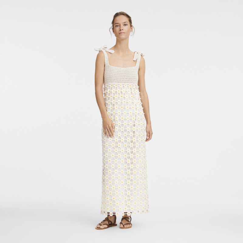 Longchamp Dress Ecru - Macramé crochet outlook