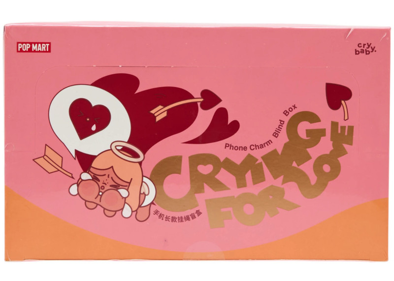 POP MART Pop Mart CryBaby Crying For Love Series Phone Charm Sealed Case (6 Blind Box) outlook