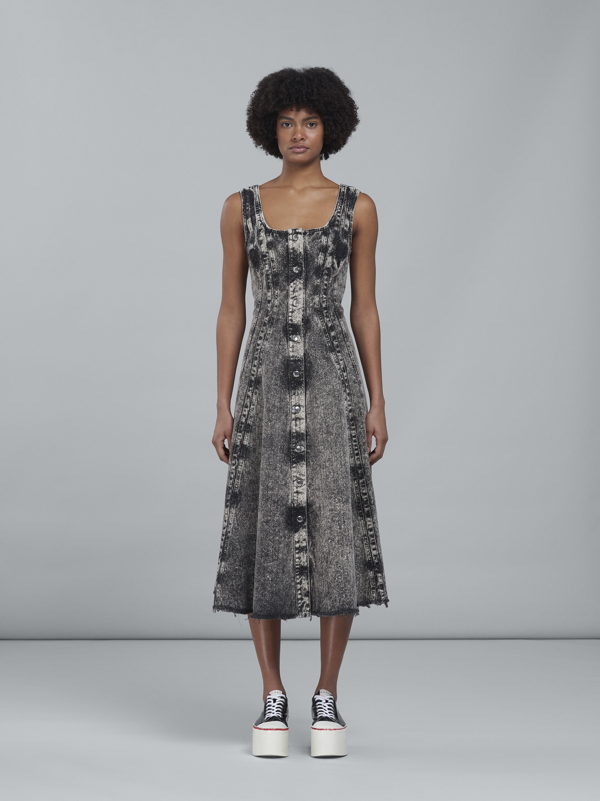 LONG DENIM DRESS - 2