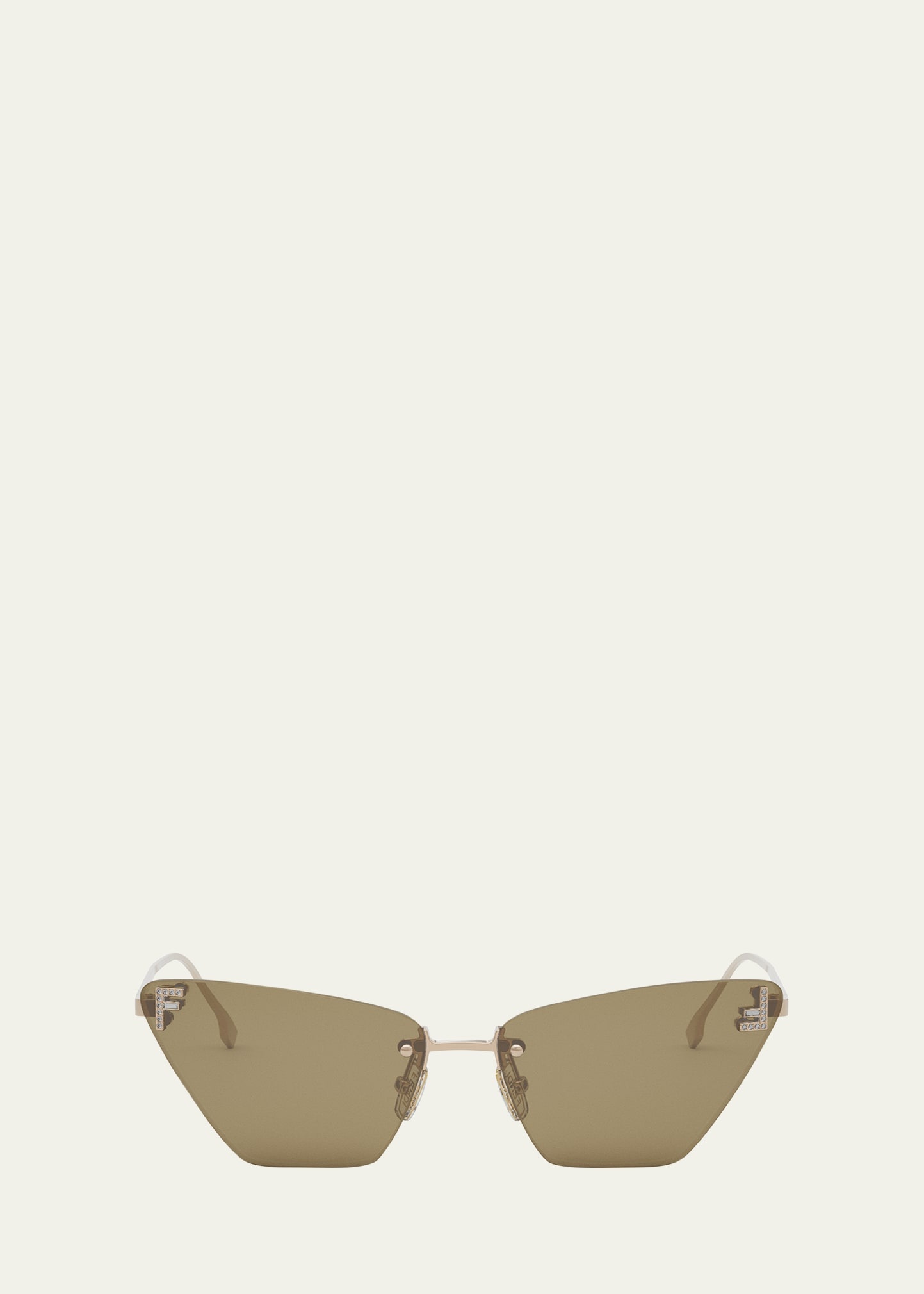 FE4160US Cat-Eye Crystalized Logo Sunglasses - 1