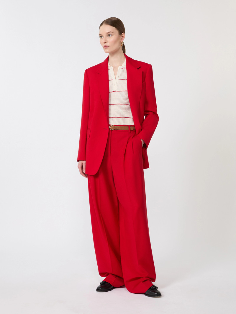 Max Mara GALLO Silk and wool yarn jumper - WHITE outlook