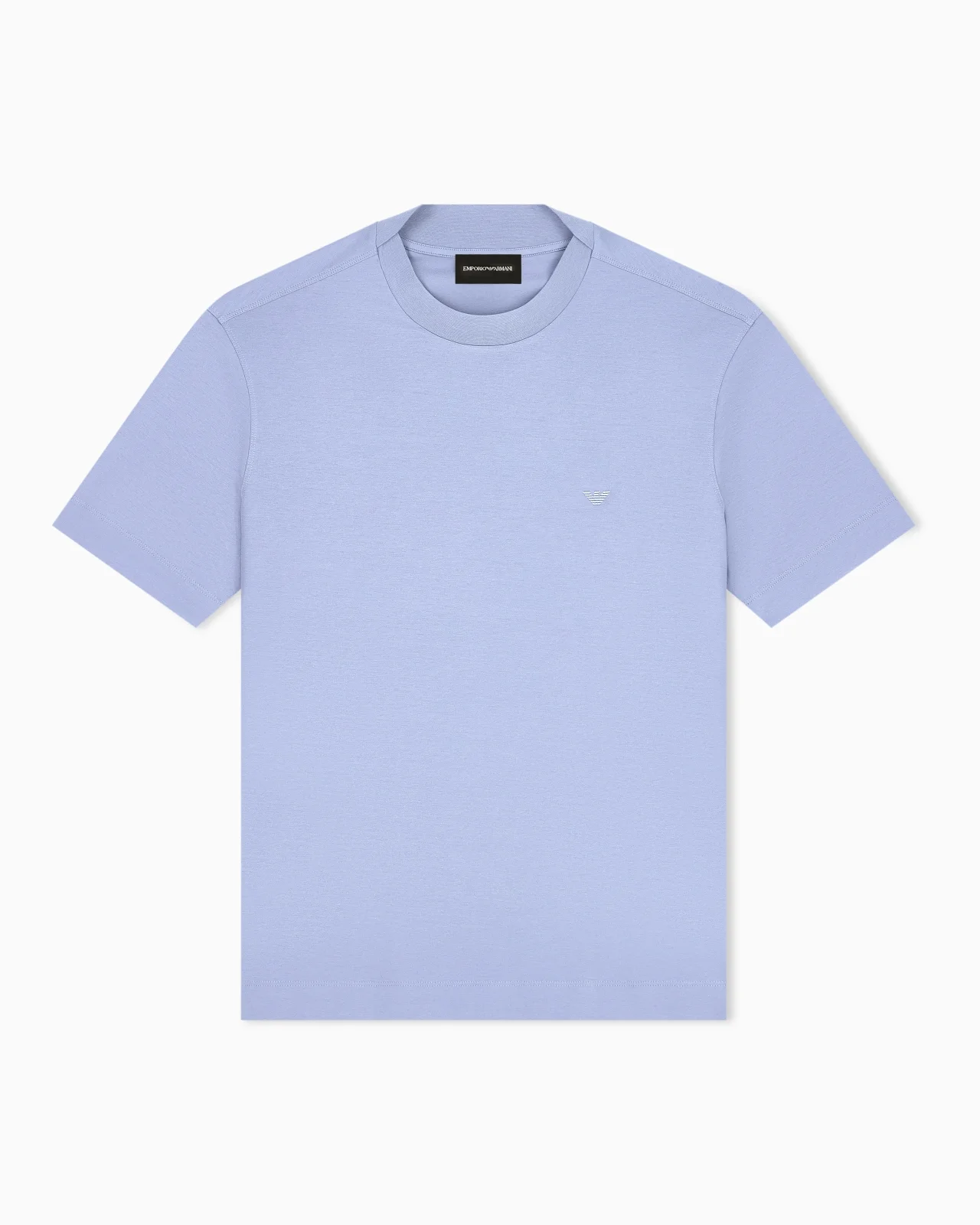 JERSEY T-SHIRT WITH MICRO EAGLE EMBROIDERY - 1