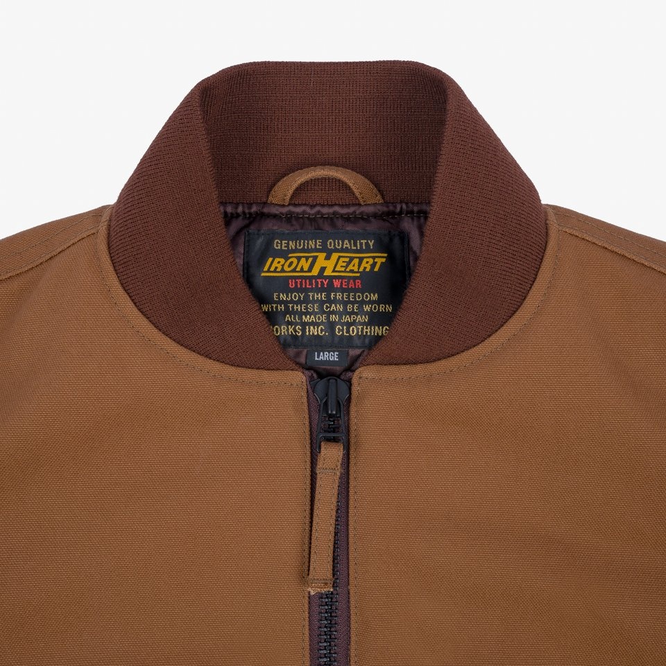 IHM-44-BRN 17oz Duck Type L-2B Flight Jacket - Brown - 8