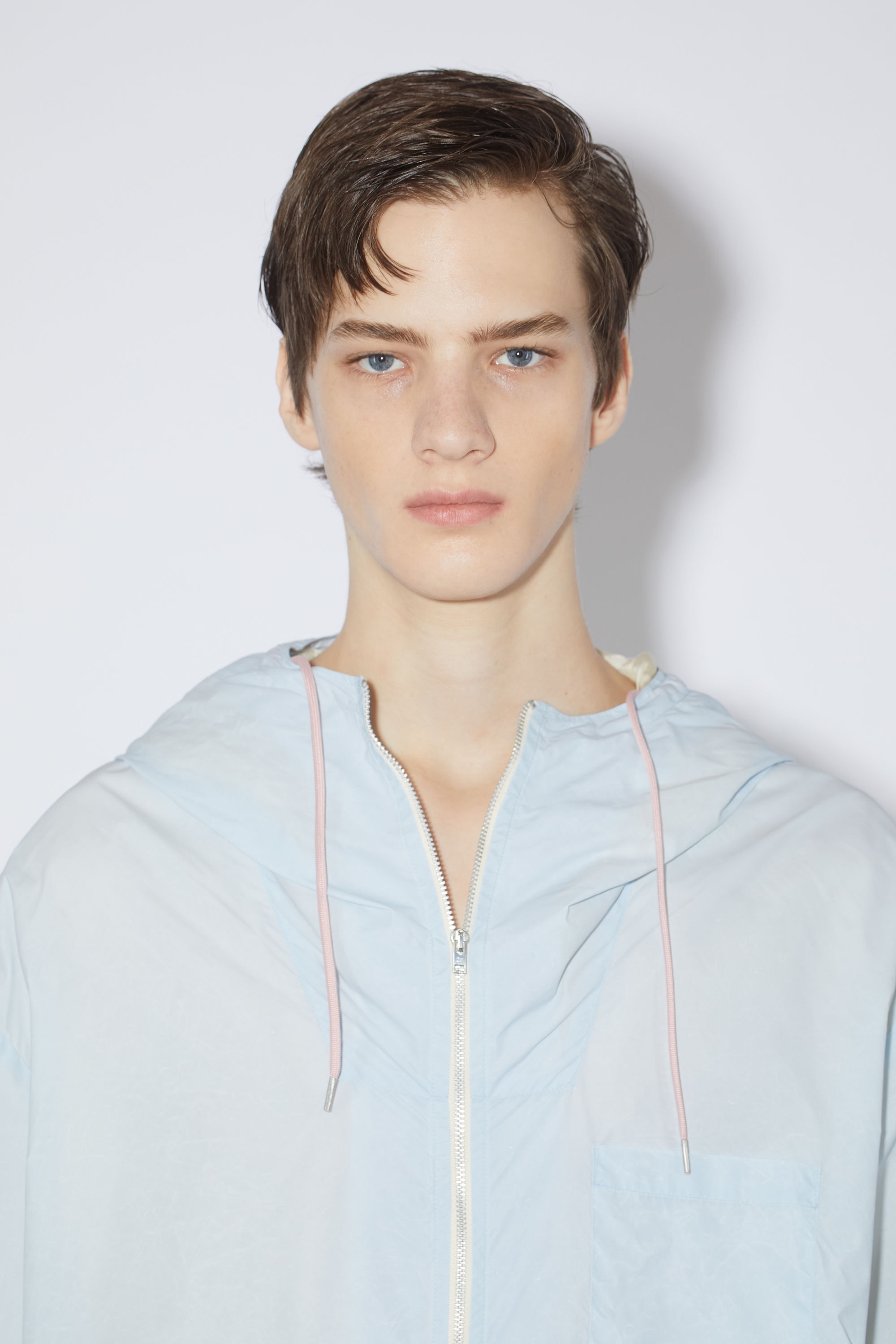 Hooded jacket - Dusty blue - 5