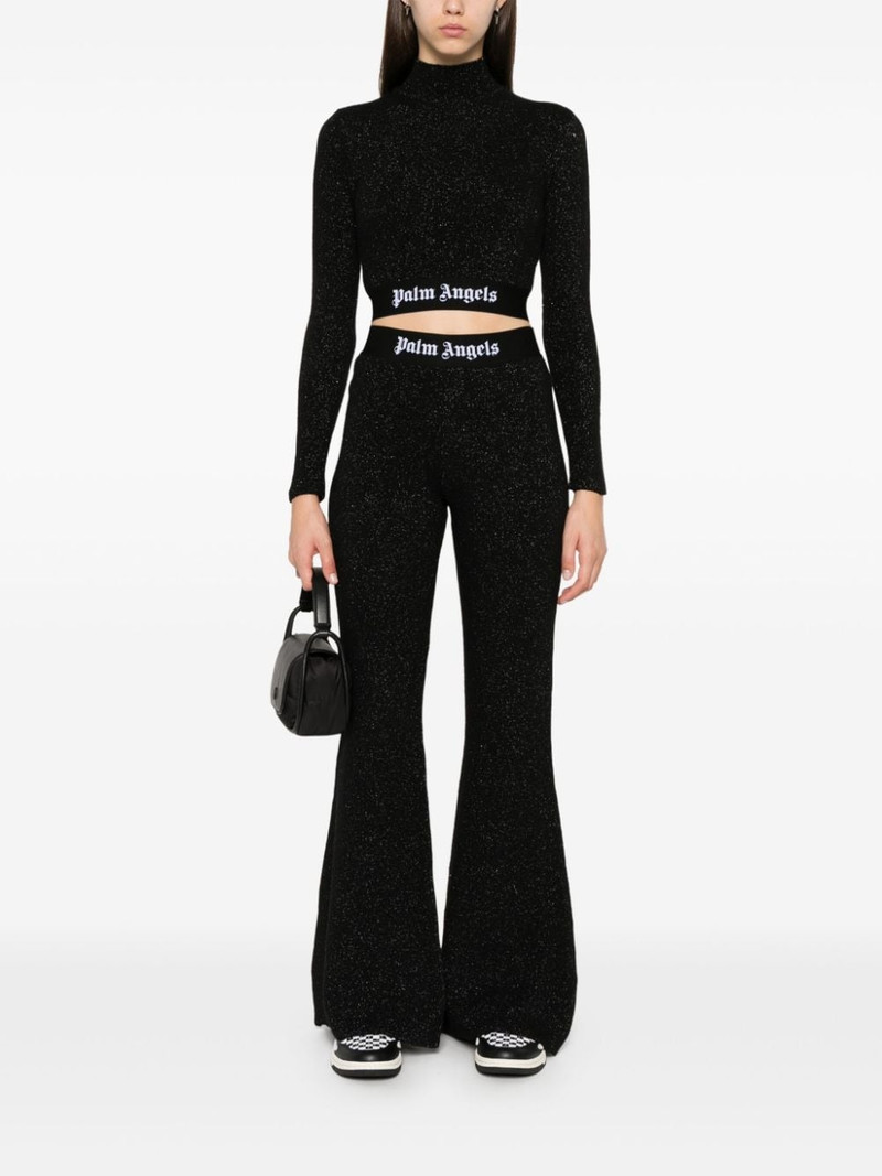 Palm Angels logo-tape sweater outlook