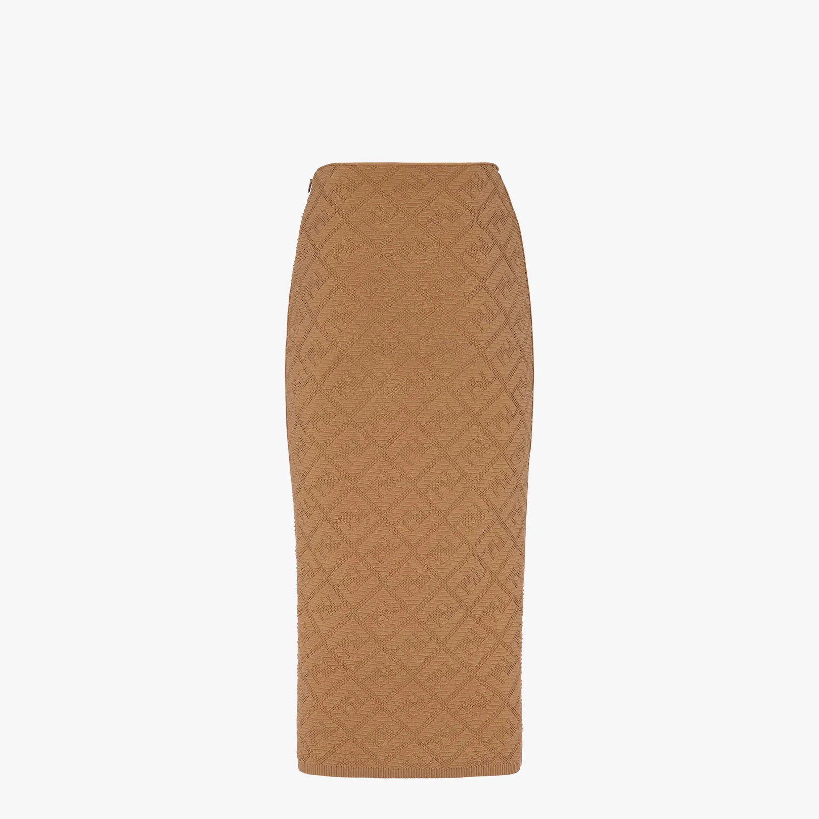 Beige viscose skirt - 2