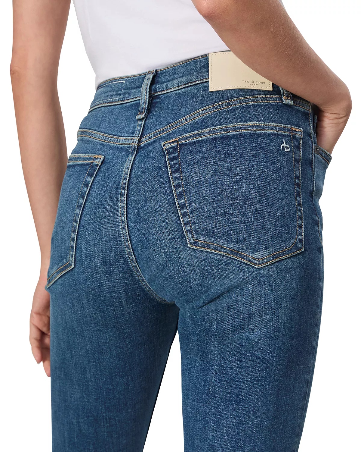 Flexi Peyton Mid Rise Bootcut Jeans in Willow - 5