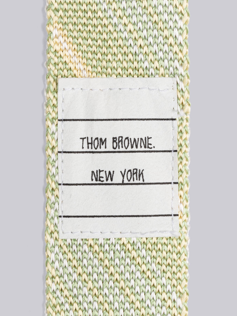 Thom Browne SILK KNIT HAIRLINE STRIPE JACQUARD TIE outlook