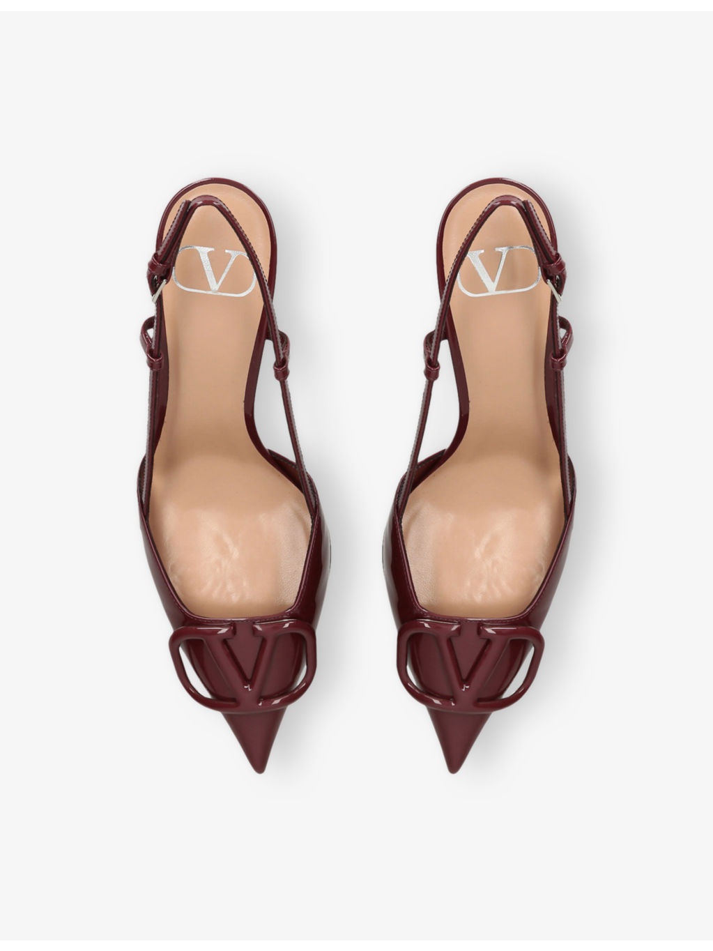 Vlogo Signature 80 Patent-Leather Slingback Courts - 2