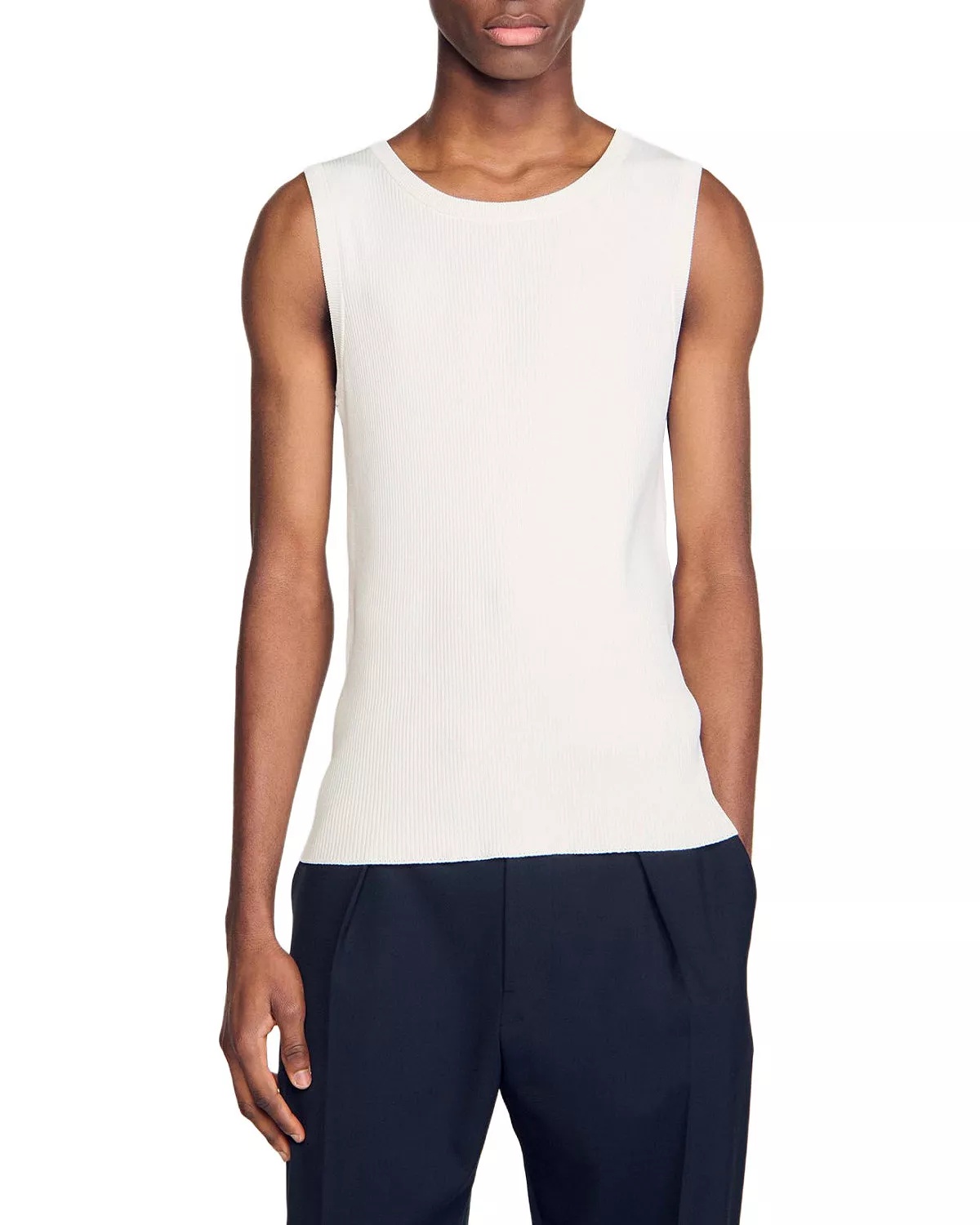 Rib Knit Vest Top - 1