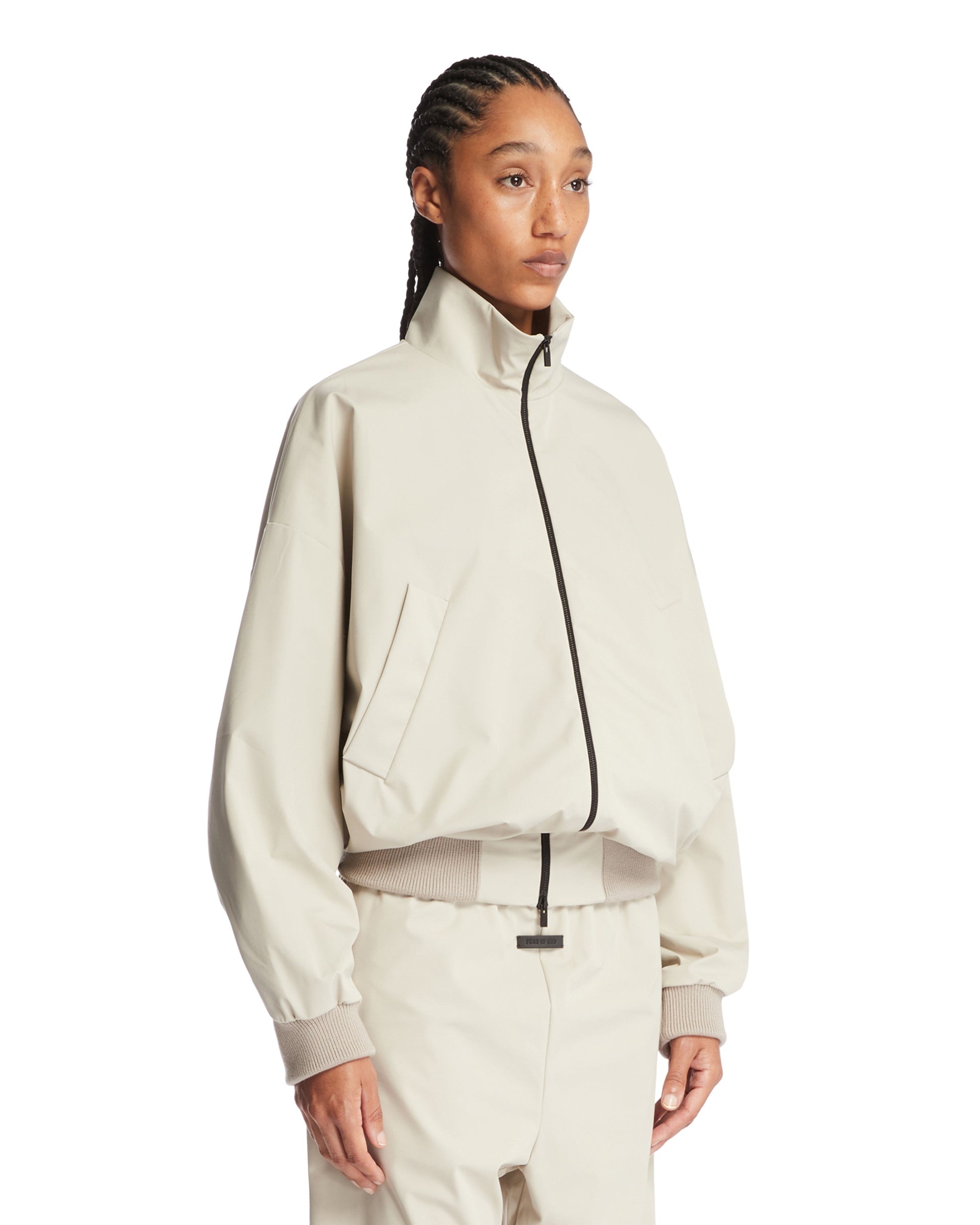 Beige Bomber Jacket - 4