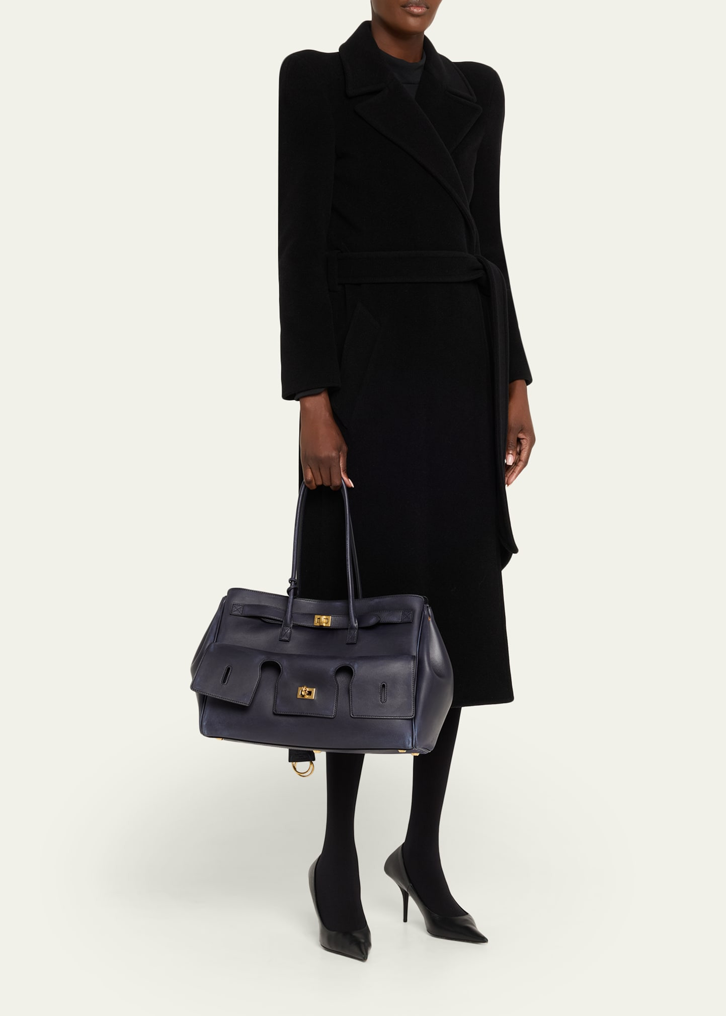 Bel Air Medium Smooth Leather Tote Bag - 6