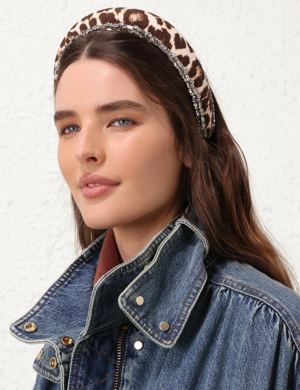LINEN RHINESTONE HEADBAND - 4