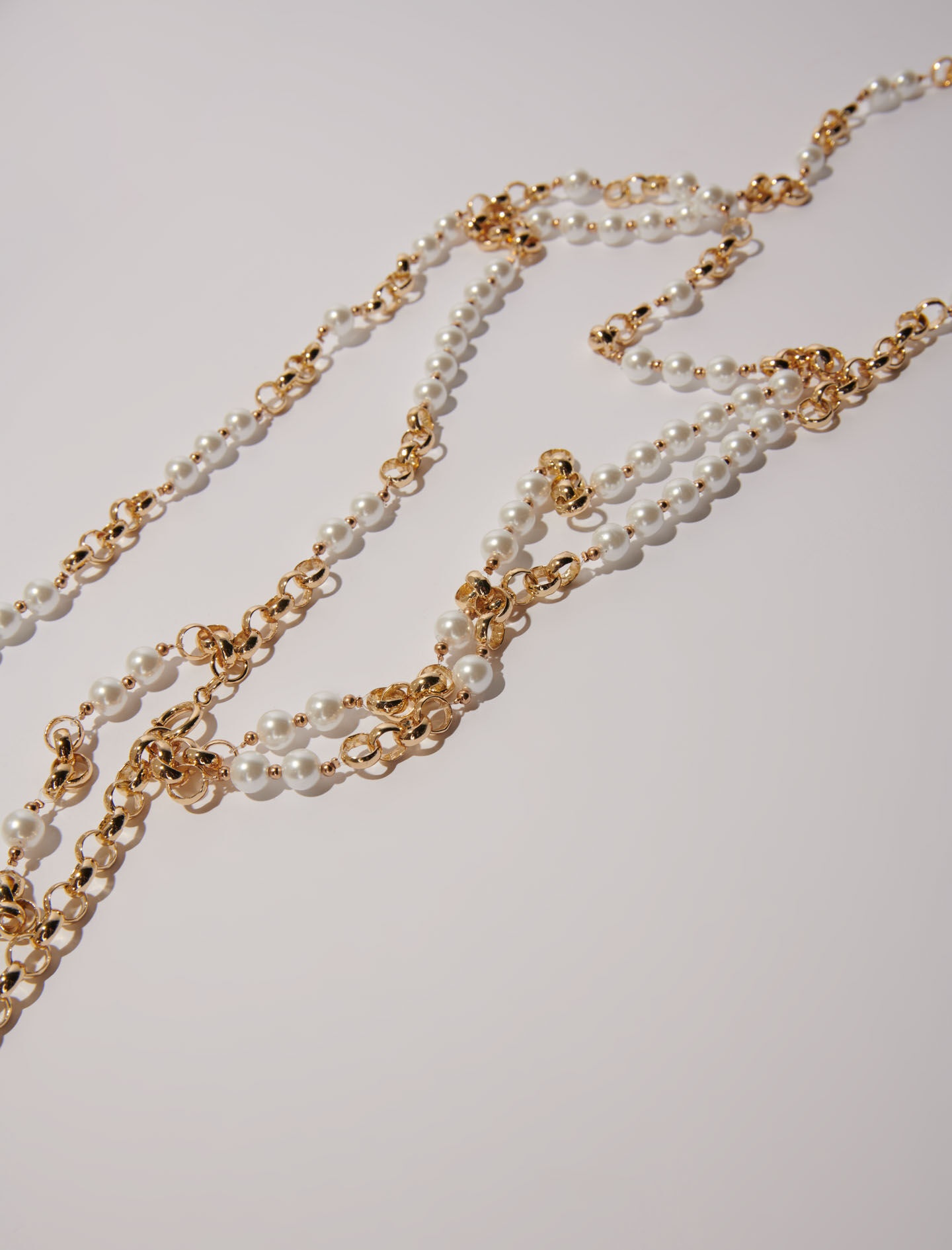 Mixed bead and metal belt - 5