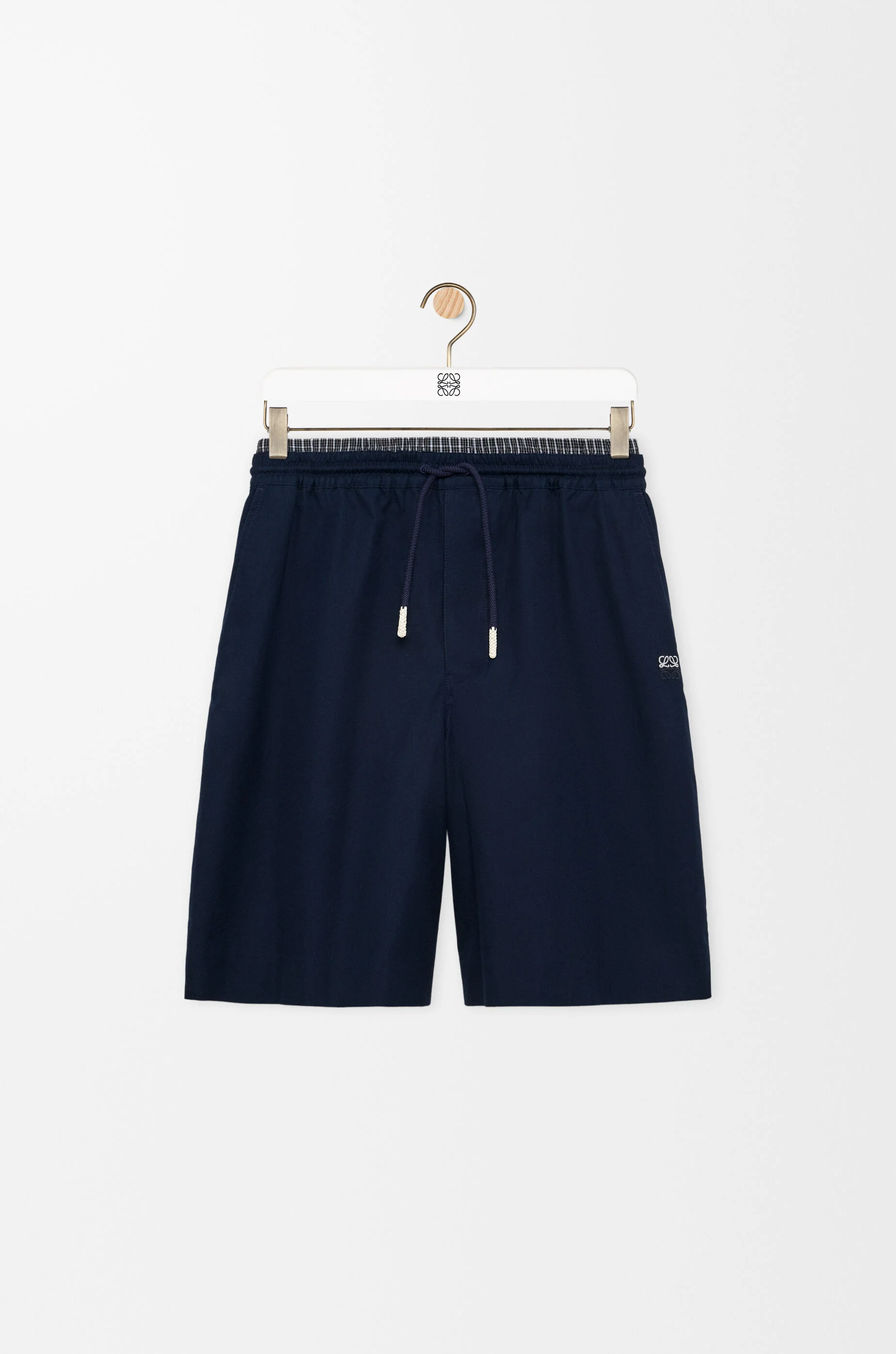 Drawstring shorts in cotton - 1