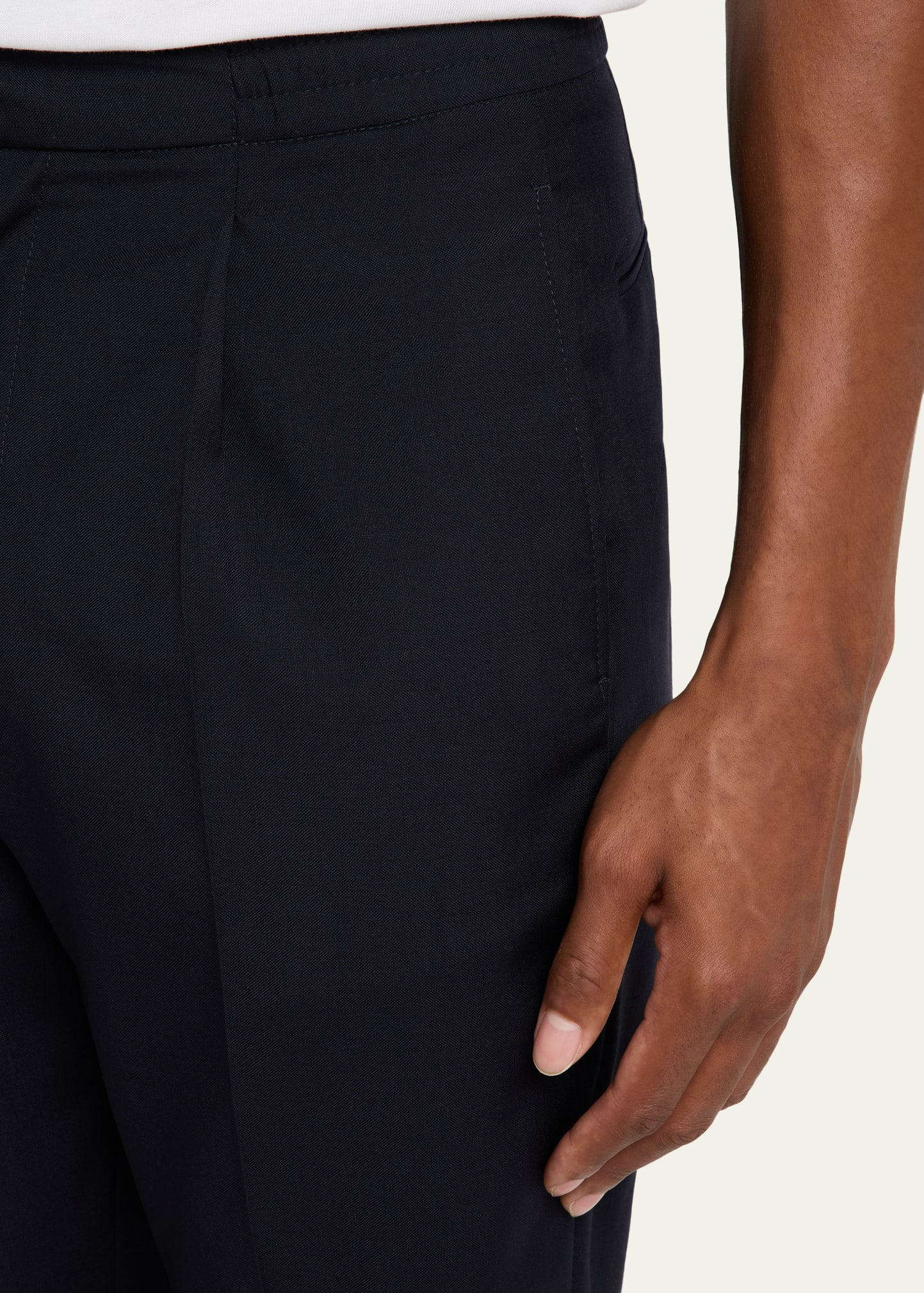 Men's Drew Straight-Fit Pleated Stretch Pants - 5