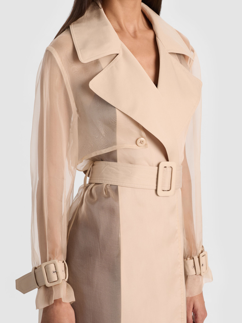 SILVIA SHEER MAXI TRENCH 5
