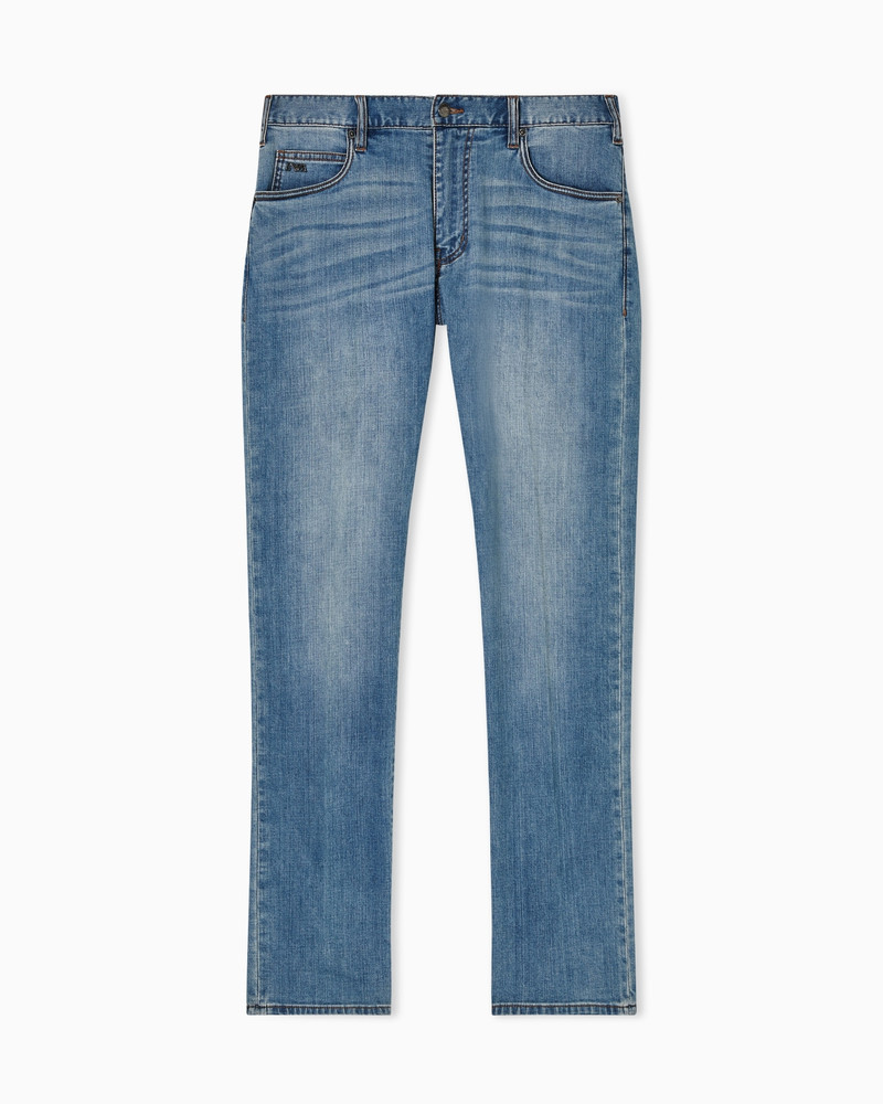 J45 REGULAR-FIT JEANS IN WASHED STRETCH DENIM 1