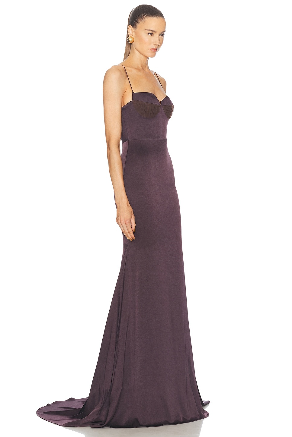 Satin Bustier Gown - 2