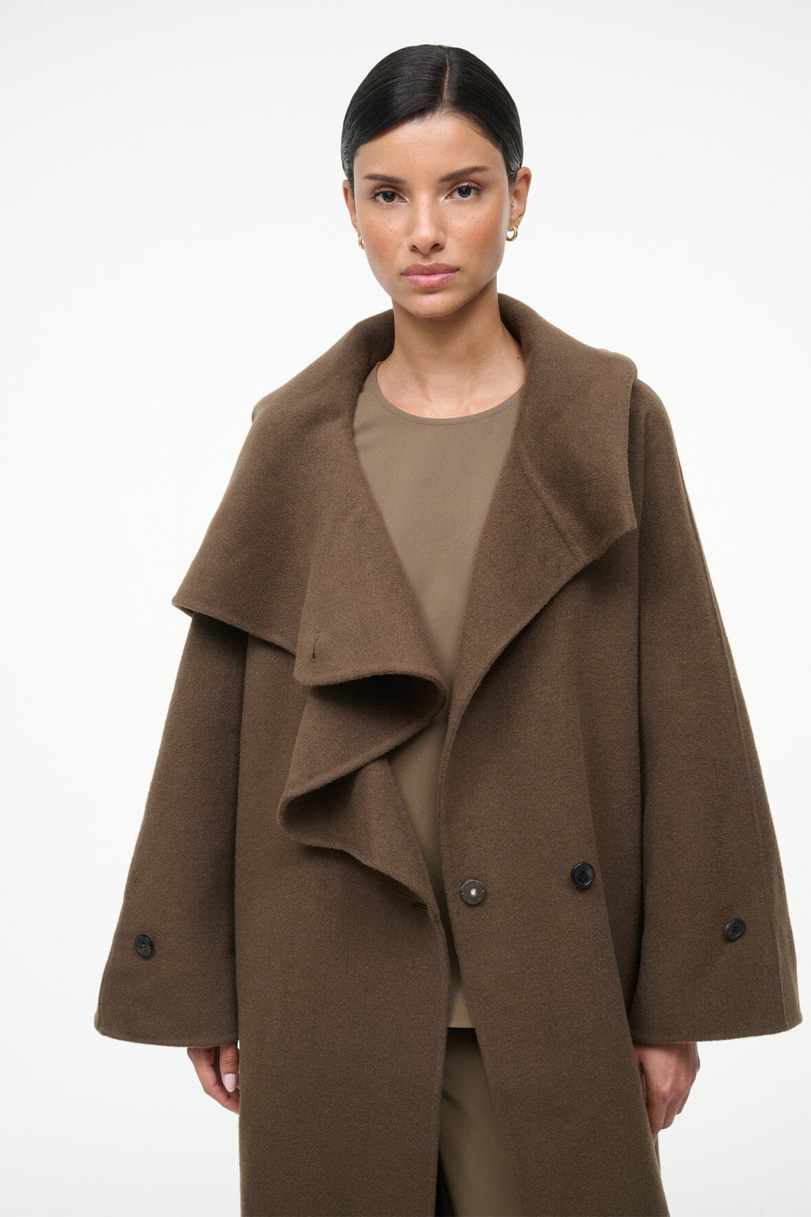 STAUD NOAH COAT TAUPE - 6