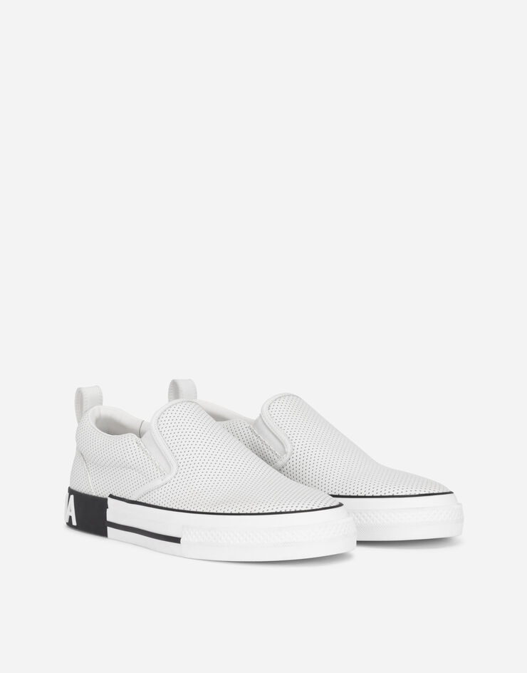 Perforated calfskin Custom 2.Zero slip-on sneakers - 2