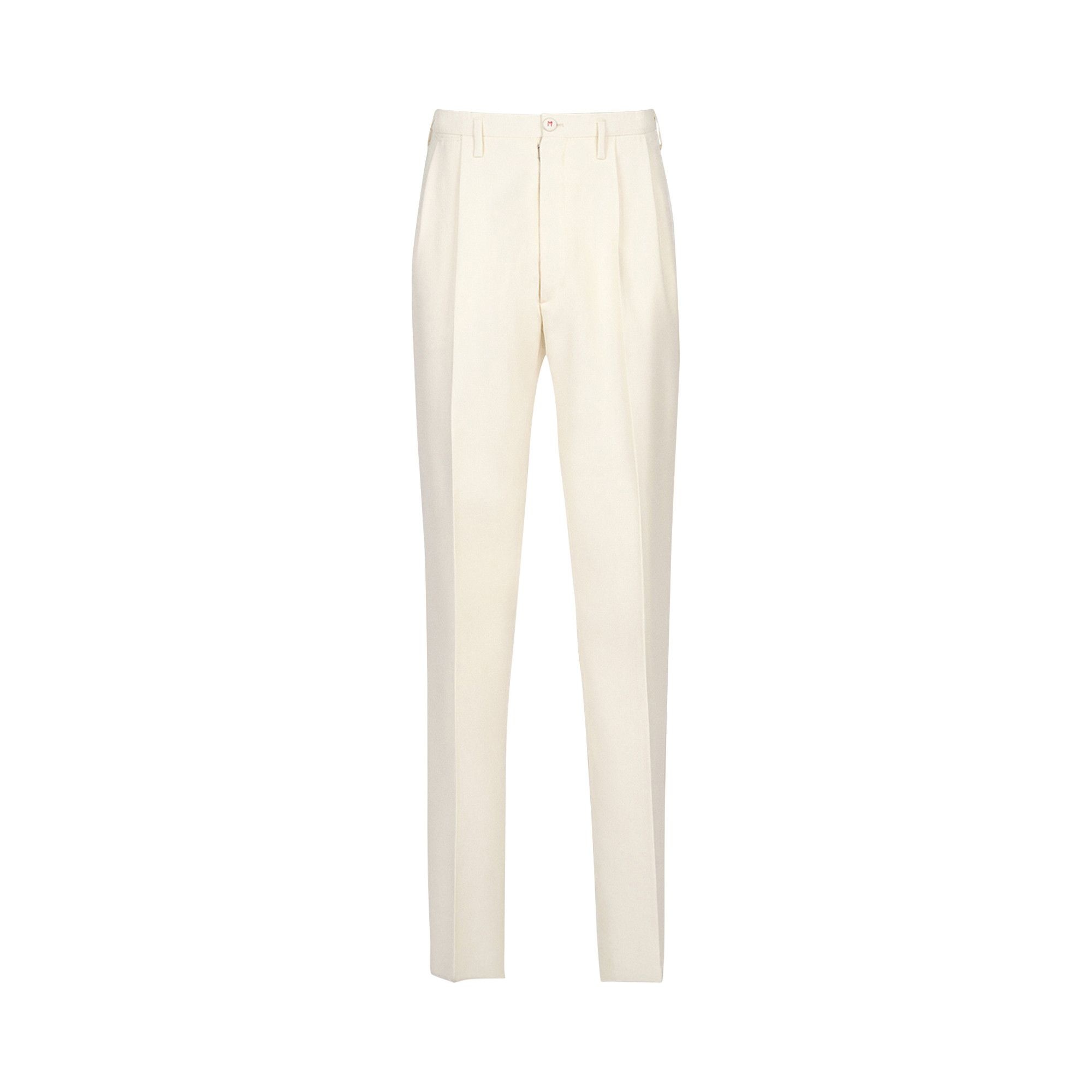 Maison Margiela Mohair Silk Trousers 'Off White' - 1